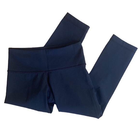 Lululemon Athletica Navy Blue Cropped 19” Leggings Size 2 - Picture 3 of 5